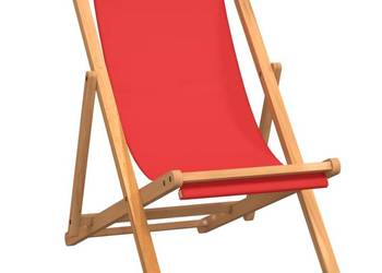 vidaXL Składany leżak plażowy, lite drewno tekowe(SKU:47417)