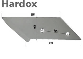 Dłuto 100hektarów HARDOX 18101/L części do pługa RUMPTSTAD