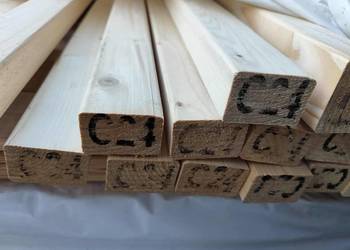 Łaty konstrukcyjne C24 suche, 4-stronnie strugane, świerk