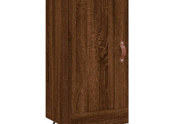 Szafka brązowy dąb 345x34x90 cm materiał drewnopochodny WM-830419