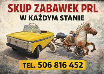 SKUP ZABAWEK PRL: Moskwicz Azak, koń na pedały PRL, Motorowery