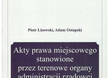 Akty prawa miejscowego stanowione przez terenowe organy admi