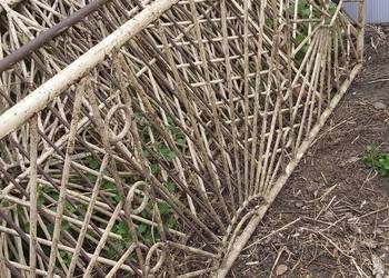 Okazja Płot z demontażu metalowy 2,5m długość i 1m wysoki