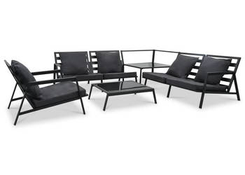 5-cz. zestaw mebli do ogrodu poduszki aluminium ciemnoszary WM-47819
