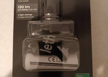 Lethe Latarka czołowa LED 120/250 lm – 4 tryby świecenia+zoom