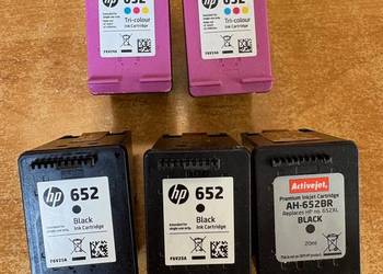 Puste tonery HP 652 kolor i czarny x 2 Puste tonery HP 652 kolor i czarny x 2