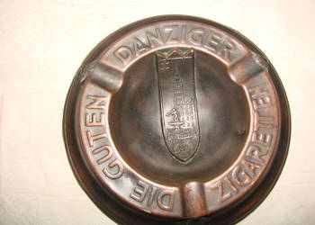 Die Gute Danziger Cigareten stara popielniczka II wojna