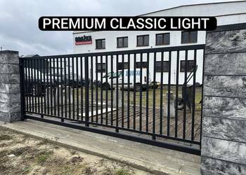 Brama przesuwna 4m PREMIUM CLASSIC LIGHT, ocynk ogniowy+RAL, inne modele