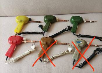 Polskie lutownice transformatorowe Lutola 2A 65W z czasów PRL