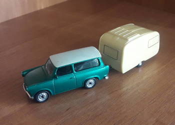 Grell Trabant 601 Universal kombi i przyczepa kempingowa Qek Junior DDR PRL