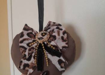 Nowa zawieszka Serduszko 12cm+wstążka