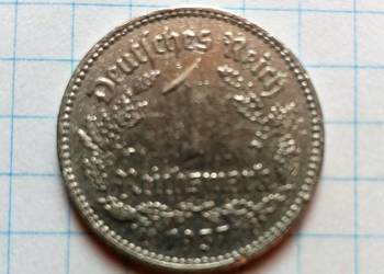 1 REICHSMARK 1937 ROK ( A ) - NIEMCY ( III RZESZA )
