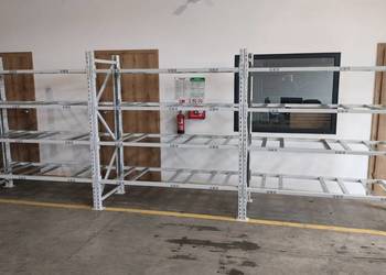 Regał magazynowy półkowy H200 trawers 178cm długość 583cm garaż NOWY