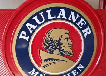 Oryginalna skrzynka dzielona Paulaner dwuczęściowa splitkiste gadżet loft t