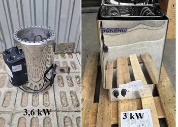 piec do sauny 3 KW 230V220V FIŃSKIEJ SUCHEJ na zwykły prąd