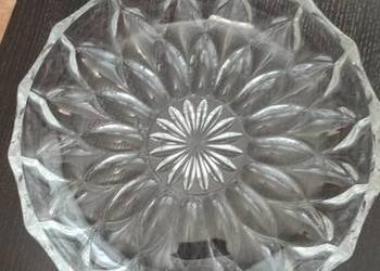 Patera / Misa kryształowa, szlif "gwiaździsty / słonecznik",  PRL