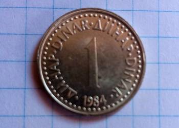 1 Dinar 1984 Rok - Jugosławia
