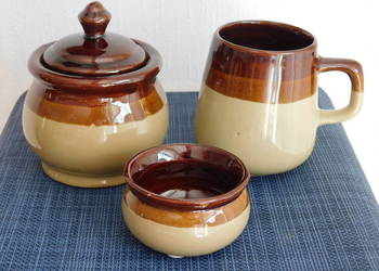 zestaw sniadaniowy z ceramiki Laholm Szwecja  nr 562	Fiaf