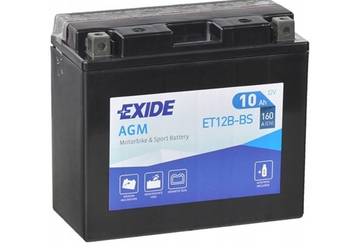 Akumulator 10Ah 160A 12V EXIDE ET12B-BS YT12B-BS