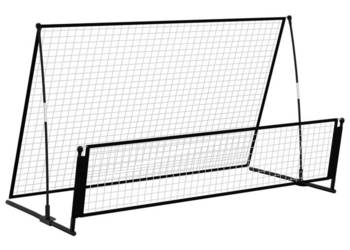 Rebounder do piłki nożnej 2-w-1 202x104x120 cm stal WM-93373