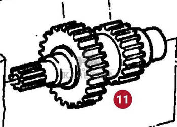 Fendt Favorit 514 Koło Zębate Potrójne CZĘŚCI 514100220230