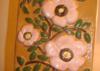 szwedzki ceramiczny obrazek