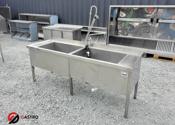 Basen gastronomiczny 2-kom 210x70x85 cm