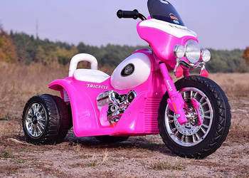 Autko motor MOTOREK POLICYJNY na akumulator trójkołowy dla dzieci