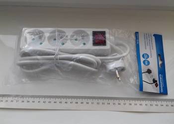 Przedłużacz 230V 16A, Grundig 2087687 Listwa zasilająca z 3gniazdami i prze