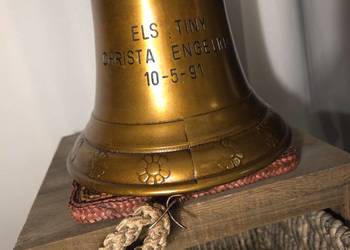 Stary dzwon okrętowy Rocznik 1991 Vintage marynistyka Super stan