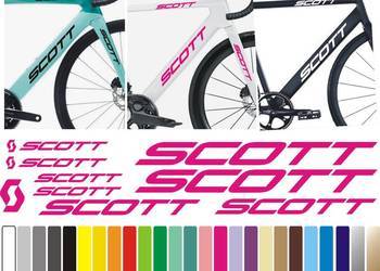 SCOTT - KOLORY naklejki na rower gravel, górski, mtb, szosowy, trekkingowy