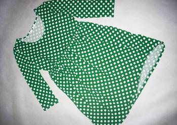 Sukienka Zielona w Grochy Nowa 40 42 L XL