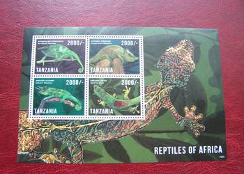 Tanzania 2013 MNH Fauna Jaszczurki