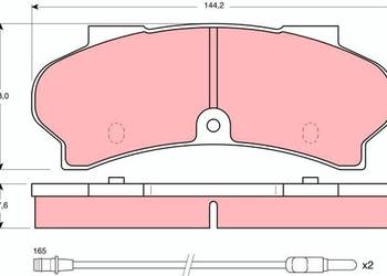 Klocki hamulcowe Lucas GDB 397 Peugeot J9