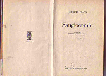 (4282) SANGIOCONDO – DOLORES PRATO