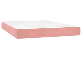 Materac kieszeniowy różowy 140x200x20 cm tkanina WM-347813