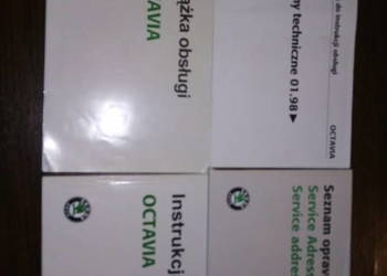 Instrukcji obsługi książka serwisowa Skoda Oktavia l