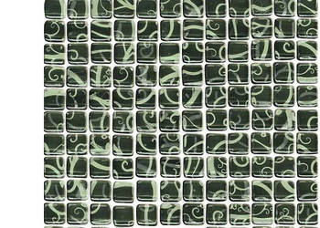 Mozaika szklana Hanabi nero 30 x 30, Paradyż, płytki, kafelki