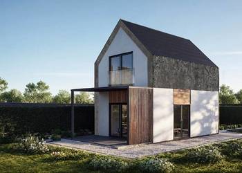 Domek Całoroczny 46,99m2 EKONEST35 na konstrukcji stalowej