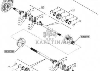 New Holland T6070 Półoś 47912960