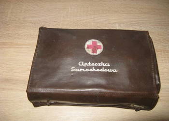 apteczka samochodowa zabytkowa kompletna
