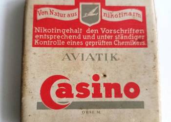 Opakowanie po  papierosach kasyno II W.Ś. Grundwald