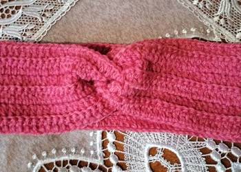 Ręcznie robiona opaska na głowę – ciepła