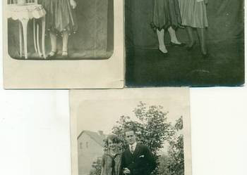 Stara fotografia pocztówka teatr 1930 rok opis 3 szt