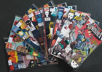 The Punisher - zestaw 9 oryginalnych komiksów Marvel USA