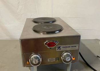 Elektryczna, dwupalnikowa, gastronomiczna płyta grzewcza