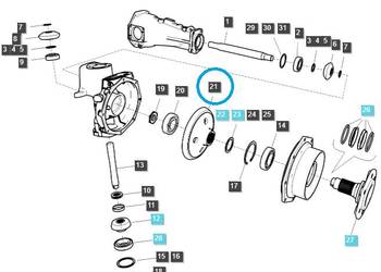 Koło talerzowe 38T / TRG400 / LS Tractor 40347943