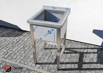 Basen zlew gastronomiczny spawany jednokomorowy 50x60x85 cm