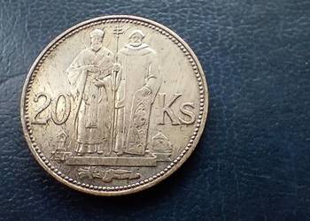Stare monety 20 koron 1941 Słowacja srebro