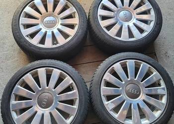 Alufelgi Audi A6 C6 Sline z oponami zimowymi 4F0 601 025 AA 5x112 8x18 ET48
